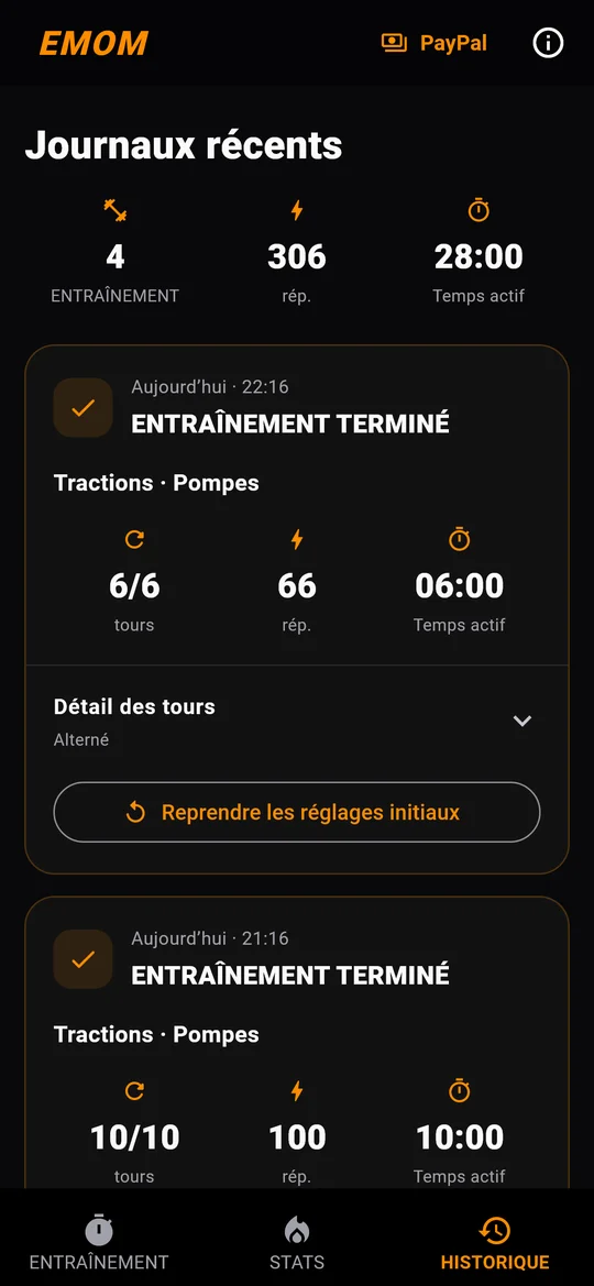 EMOM — Historique