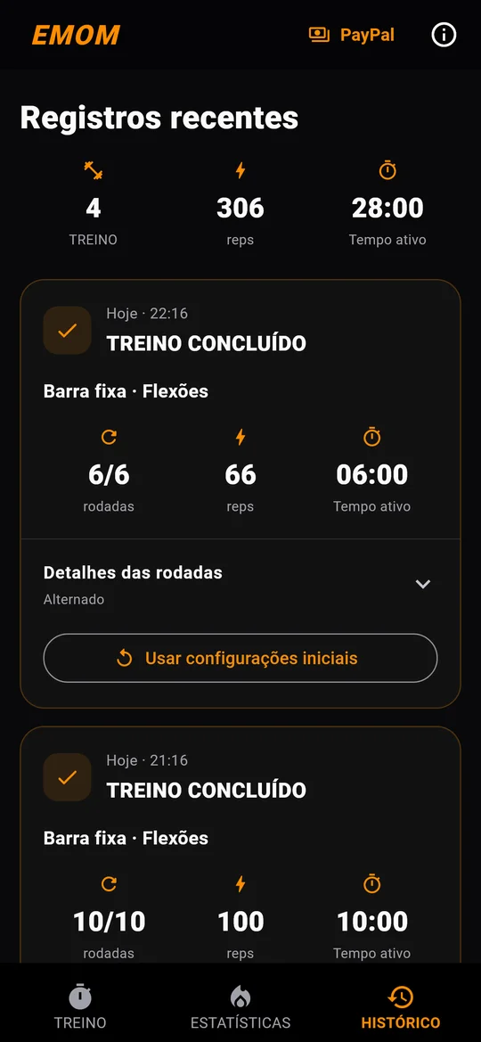 EMOM — Histórico